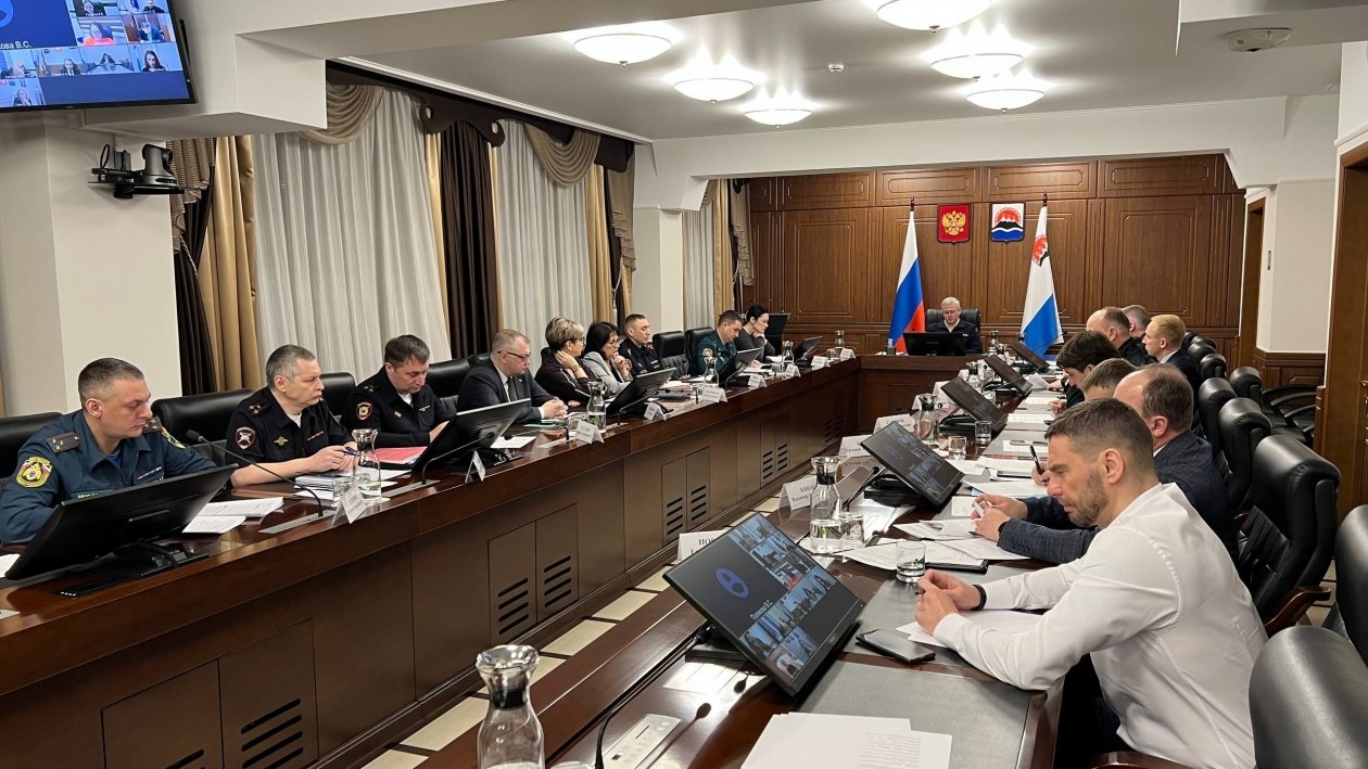 Заседание комиссии по ЧС Правительство Камчатского края