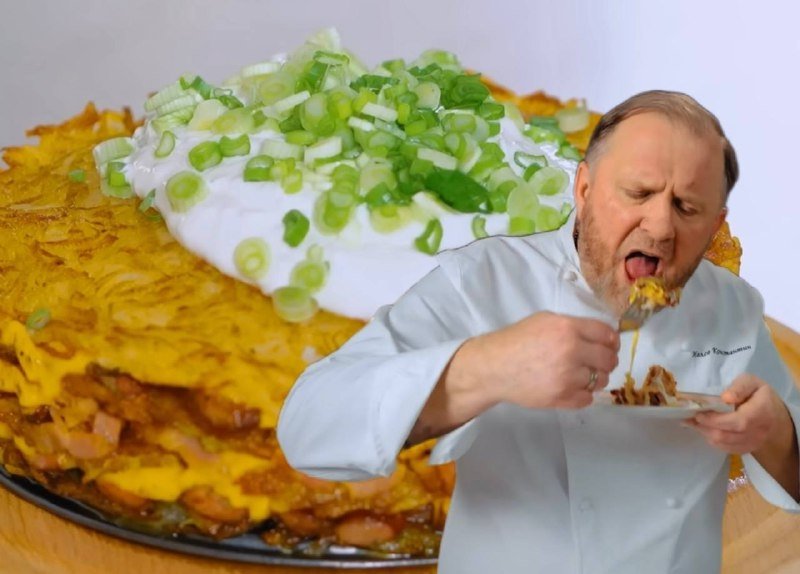 Константин Ивлев готовит картофельный торт стоп-кадр из канала IVLEV CHEF (18+)