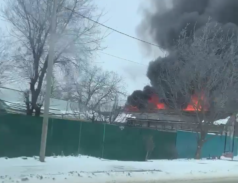 Место пожара ТГК Твой Ставрополь 18+