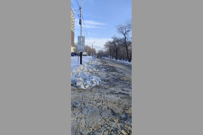 Последствия прорыва водопровода ликвидируют в Хабаровске МУП &quotВодоканал&quot