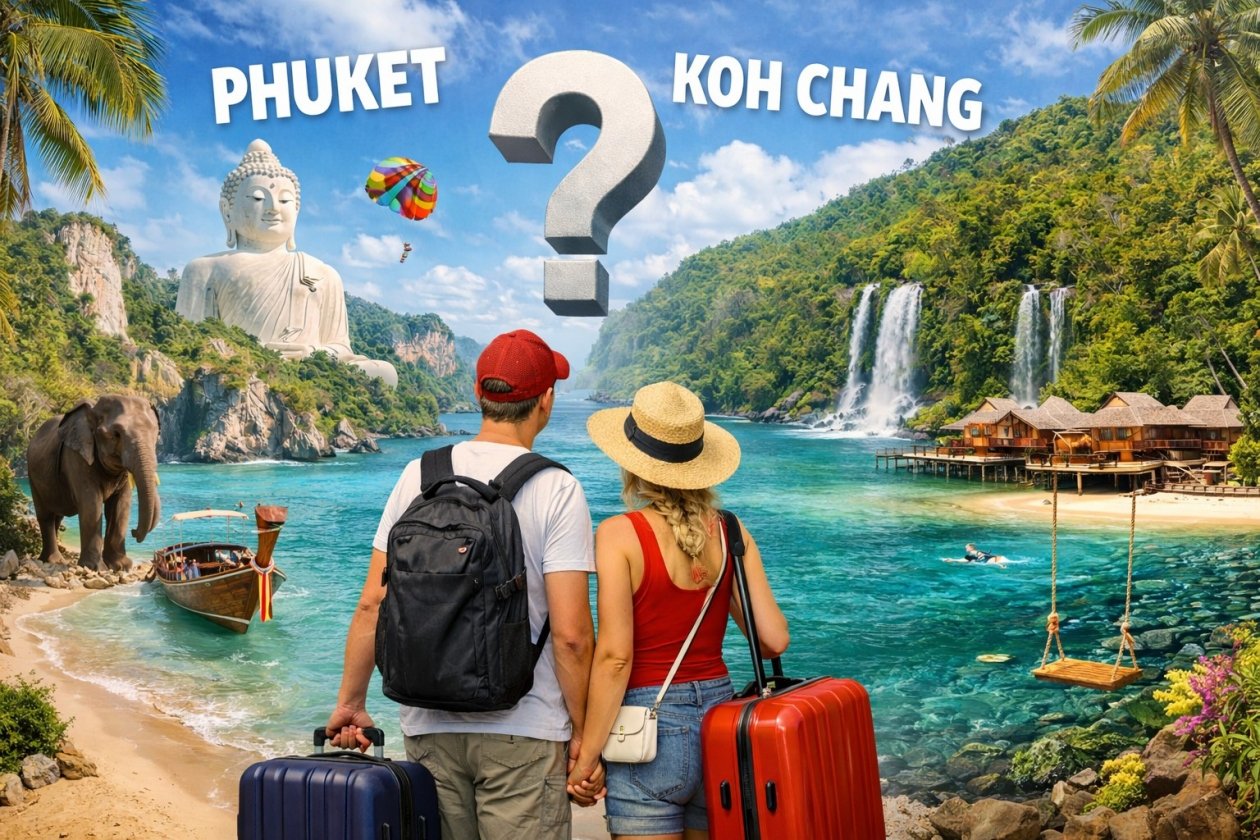 Что выбрать Пхукет или Ко Чанг? Сгенерировано chat.qwen.ai