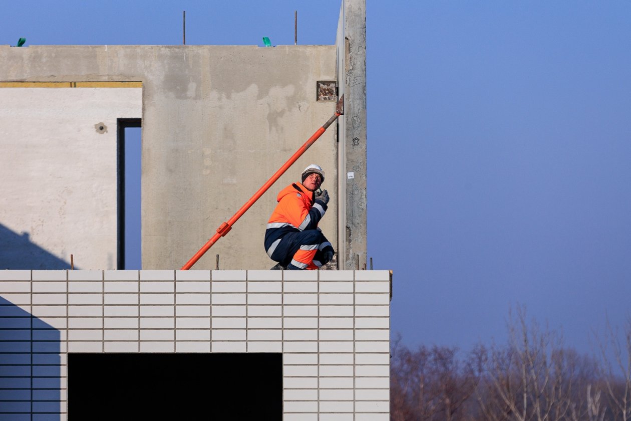стройка, здание, стройплощадка, строительство, город Спутник Евгений  Кулешов, ИА PrimaMedia.ru