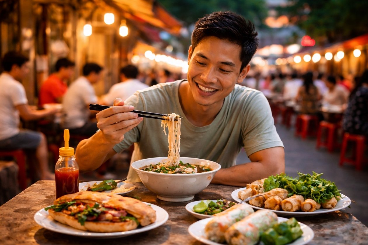 Кулинарный путеводитель по Сайгону сгенерировано ИИ Qwenlm.ai (18+)