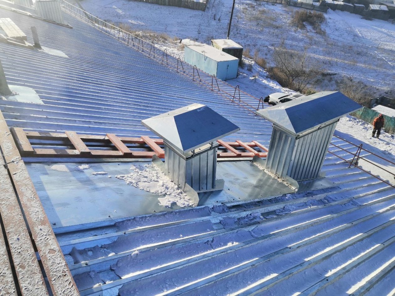 Отремонтированная крыша Фонда капремонта Забайкалья