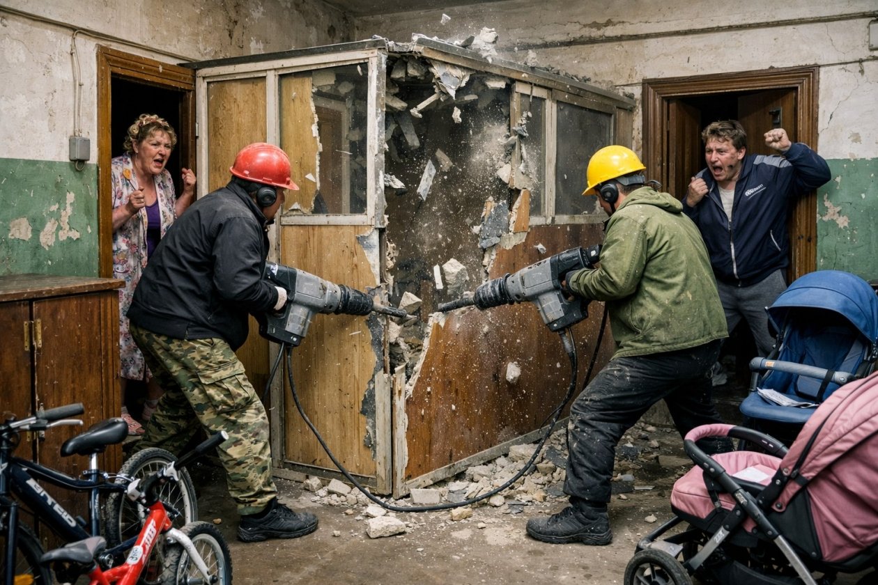 Наказание ждет россиян по ЖКХ за тамбуры, коляски и велосипеды Сгенерировано chat.qwen.ai