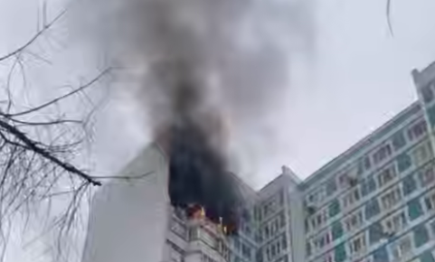 Многоэтажка горит в Москве Telegram / &quotОсторожно, Москва&quot (18+)