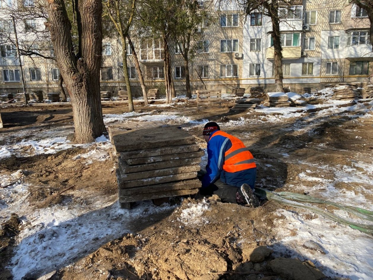 Общественные пространства благоустраивают в Керчи Соцсети О. Каторгина