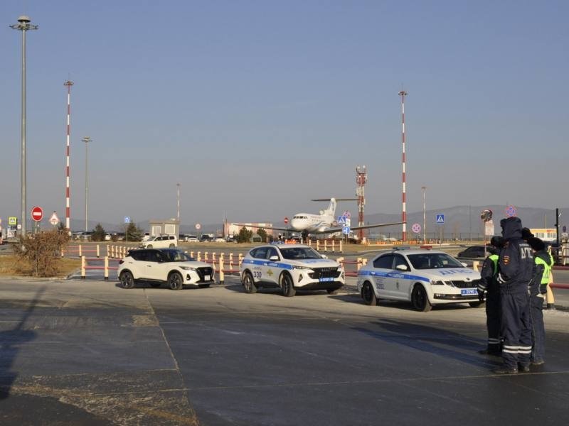 Полиция проверила 200 машин такси в ходе рейда возле аэропорта Владивостока Пресс-служба УМВД России по Приморскому краю