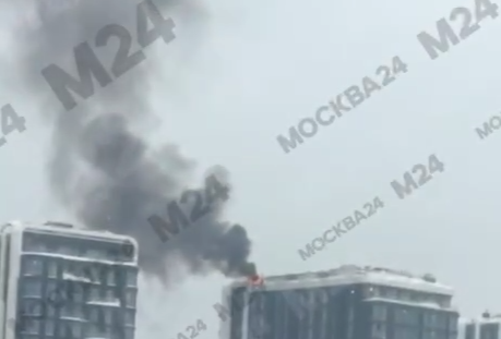 ЖК горит в Москве Telegram / &quotМосква 24&quot (18+)