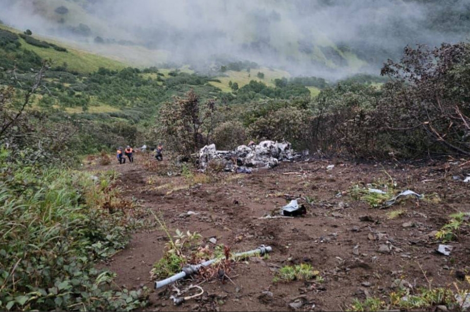 Фото с места крушения вертолета Ми-8Т Официальный сайт Камчатского края