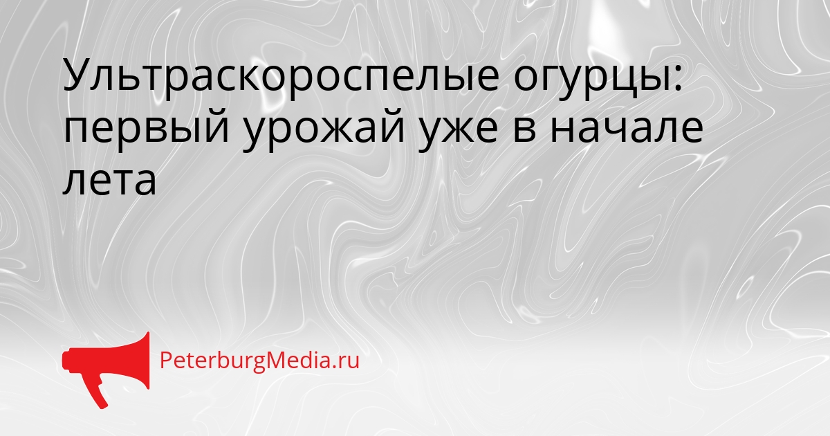 Ультраскороспелые огурцы: первый урожай уже в начале лета Сгенерировано