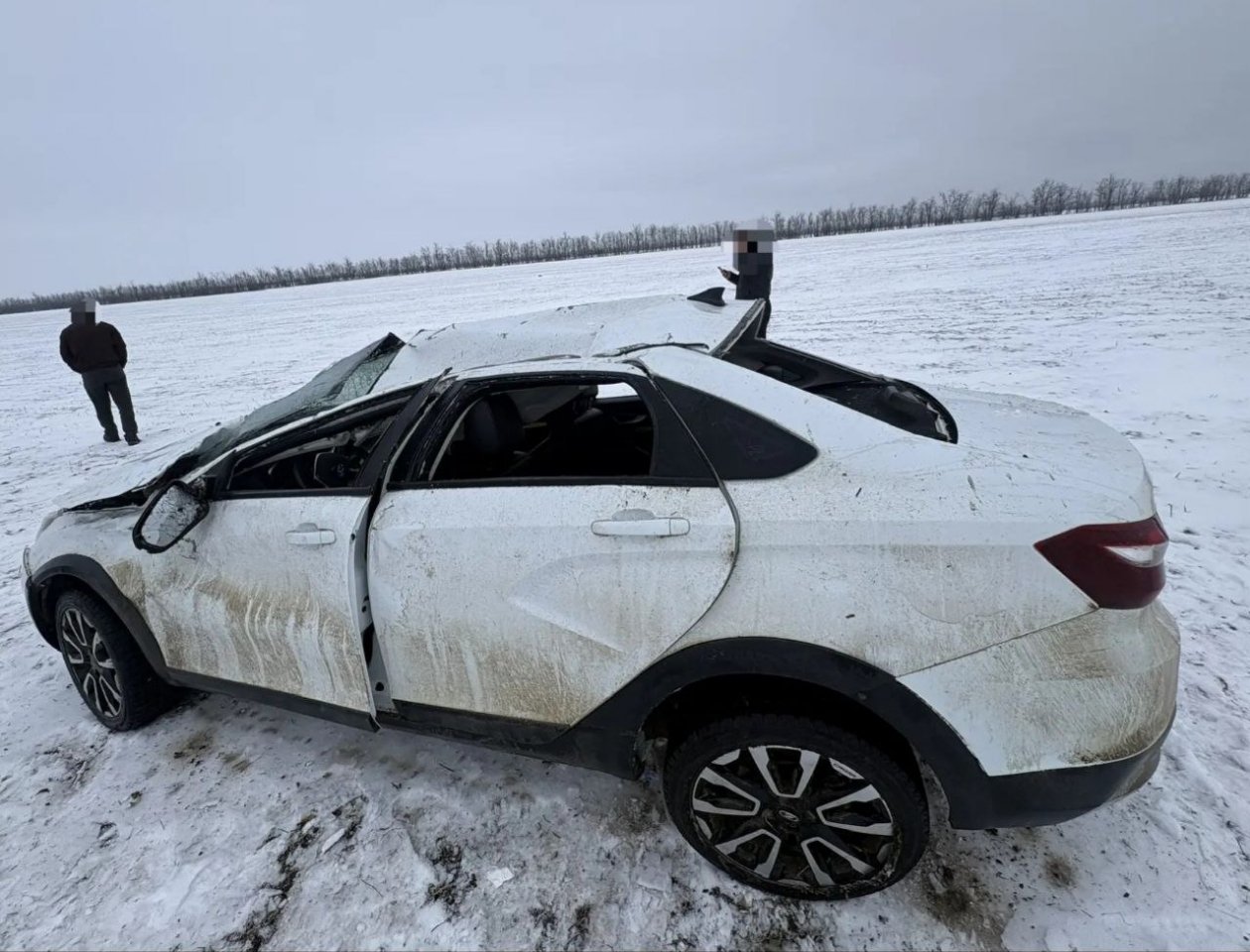 Семья из шести человек перевернулась в машине на трассе Ставрополья Госавтоинспекция Ставрополья