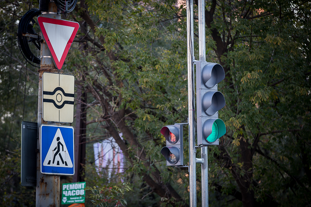 Светофор, Фото с места события собственное