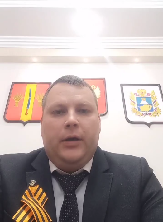 Эдуард Колтунов перешёл на должность врио главы Красногвардейского округа Ставрополья скриншот видео из соцсетей Эдуарда Колтунова