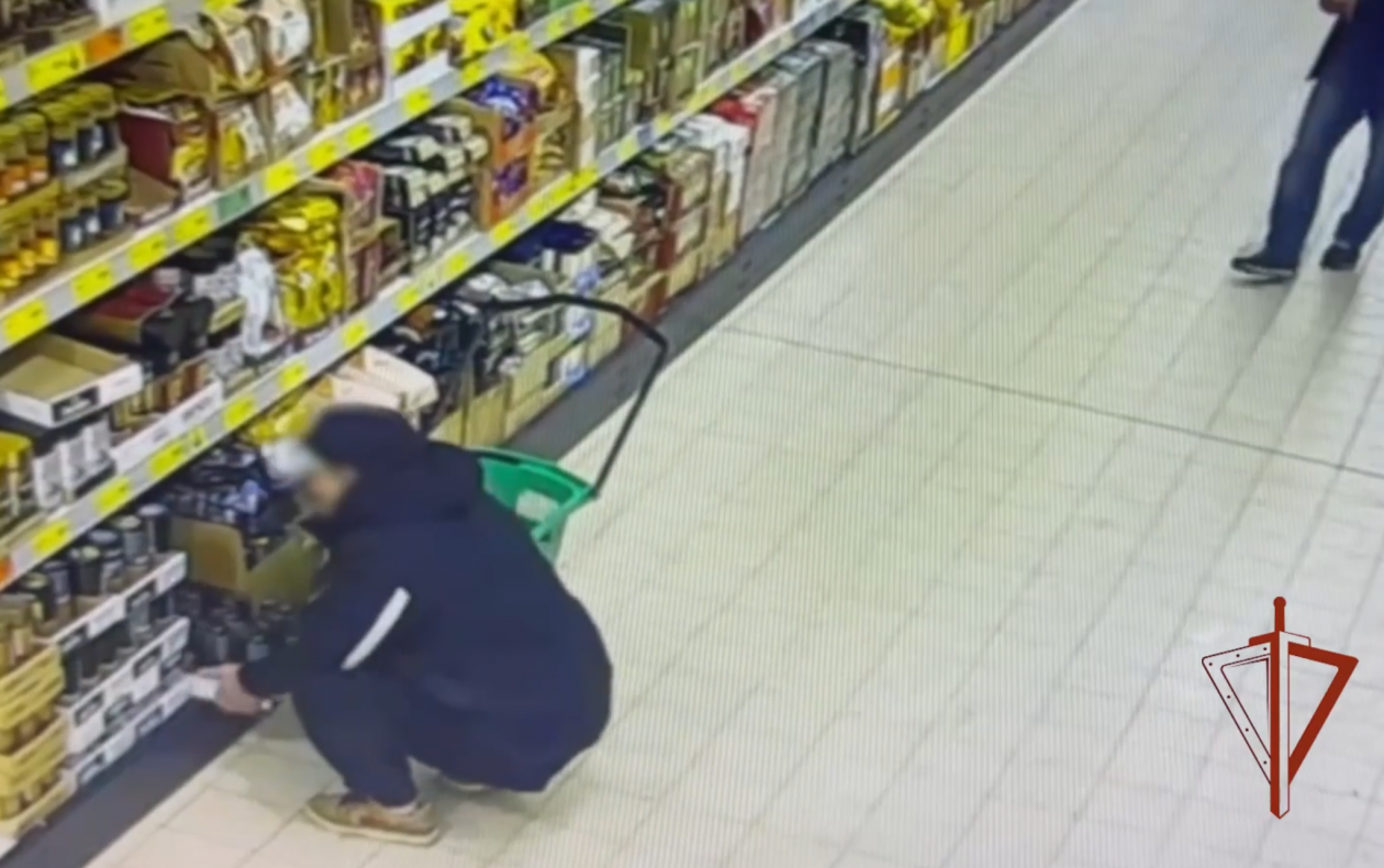 Кража кофе Скриншот с видео Росгвардии