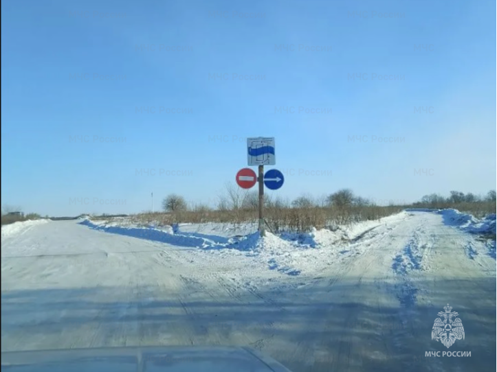 Зимник в Серышевском округе связал город Свободный и село Введеновка ГУ МЧС России по Амурской области