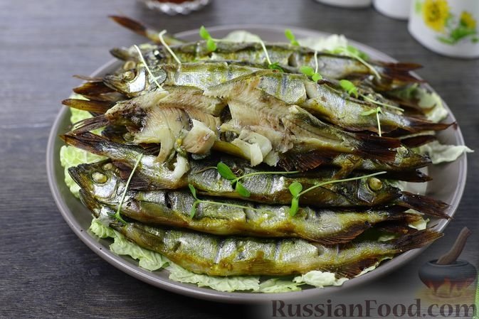 Запечённая мойва в соевом соусе russianfood.com