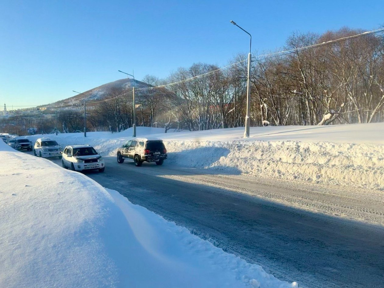 Зимние дороги Петропавловска-Камчатского ИА KamchatkaMedia