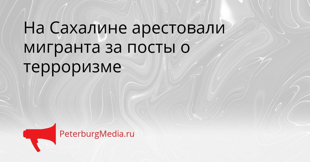 На Сахалине арестовали мигранта за посты о терроризме Сгенерировано