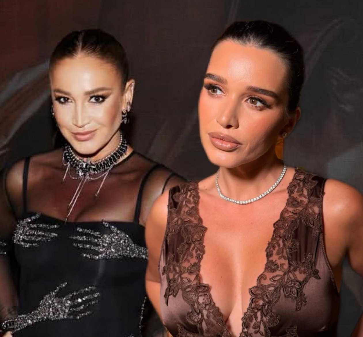 Ольга Бузова и Ксения Бородина коллаж сгенерирован PrimaDonna.media на основе соцсетей знаменитостей