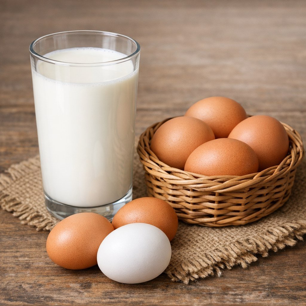 428 тысяч тонн молока и 983 млн штук яиц произведено в Приангарье за 2025 год Kandinsky by Sber AI (18+)