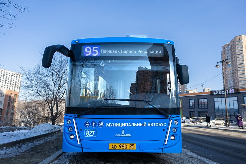 Во Владивостоке усилили маршрут № 95 пятью новыми автобусами Евгений Кубко, администрация Владивостока