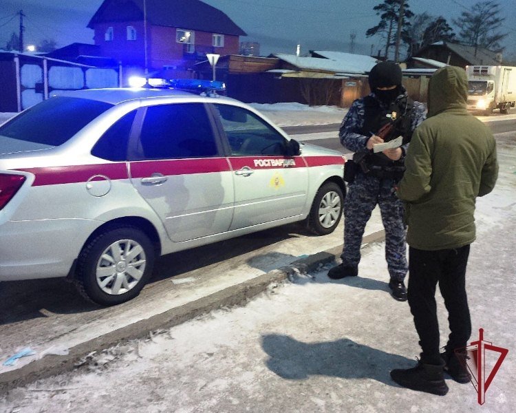 Задержание подозреваемого Росгвардия по Бурятии