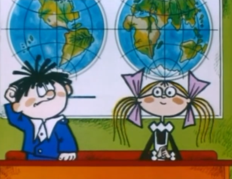 У вас 100% блестящее советское образование, если сходу ответите на 6/6 вопросов - ТЕСТ Кадр из мультфильма &quotНа задней парте&quot (6+)