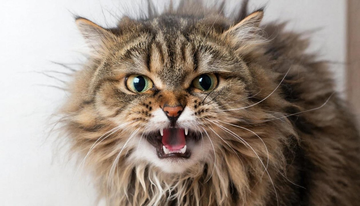 Шипят, царапаются и не подчиняются даже за вкусняшку: 6 котов-бунтарей ИИ Kandinsky (18+)