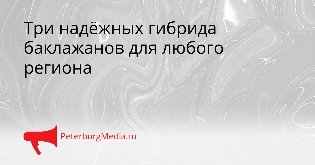 Три надёжных гибрида баклажанов для любого региона Сгенерировано