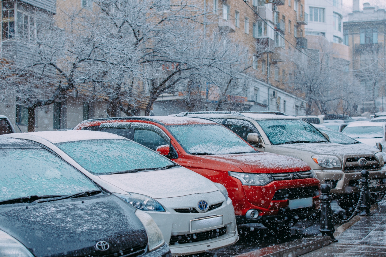 стоянка, снег, метель, холод, зима, циклон, погода, пробка, снегопад, осадки, прогноз, гололед, похолодание Мария Смитюк, ИА PrimaMedia.ru