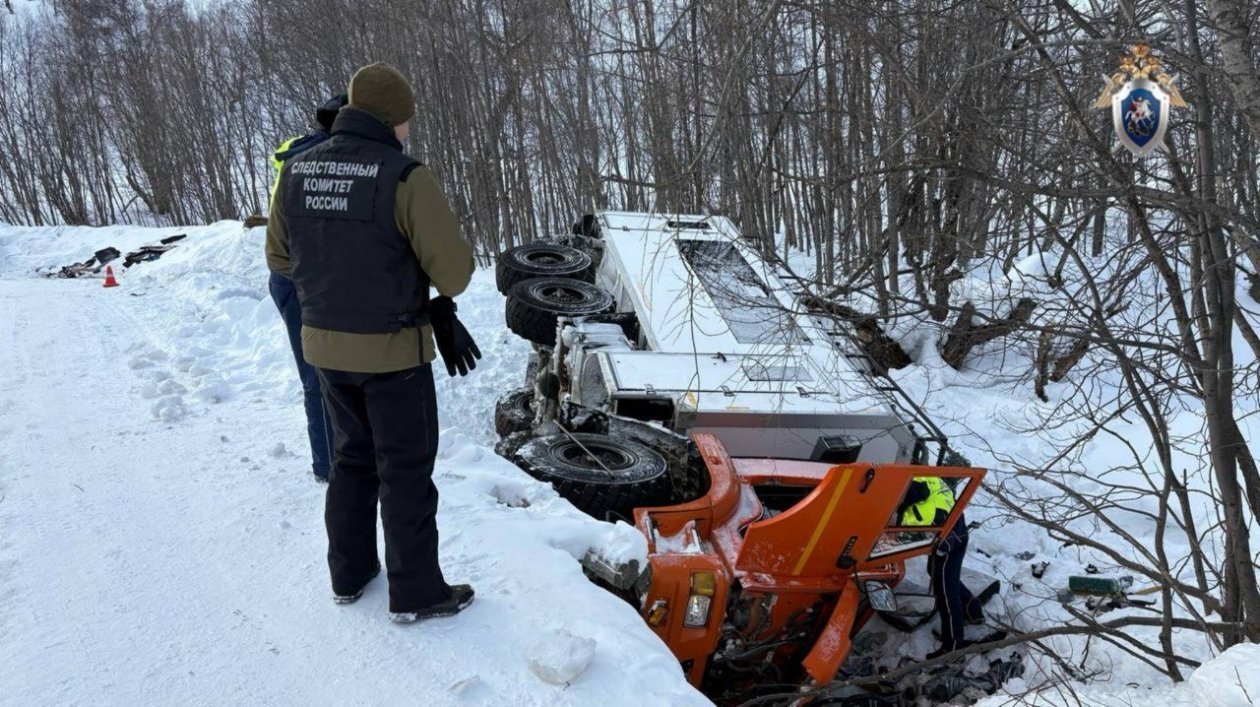Кадры с места ДТП 1 февраля СУ СК России по Камчатскому краю
