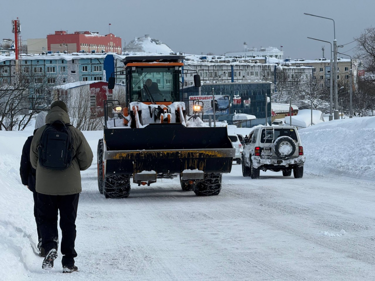 Петропавловск-Камчатский после снегопада ИА KamchatkaMedia