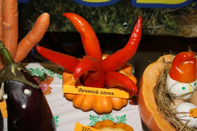 Экспозиция из овощей, Фото с места события собственное