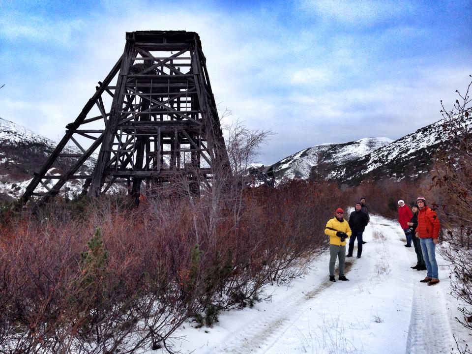 Блогеры у остатков рудника Днепровский на Колыме, Фото с места события из других источников