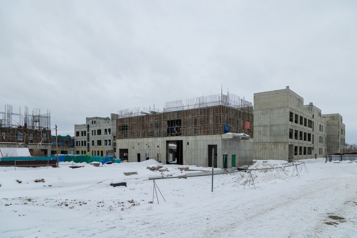 Строительство нового здания школы №4 в 19 микрорайоне Южно-Сахалинска пресс-служба администрации Южно-Сахалинска