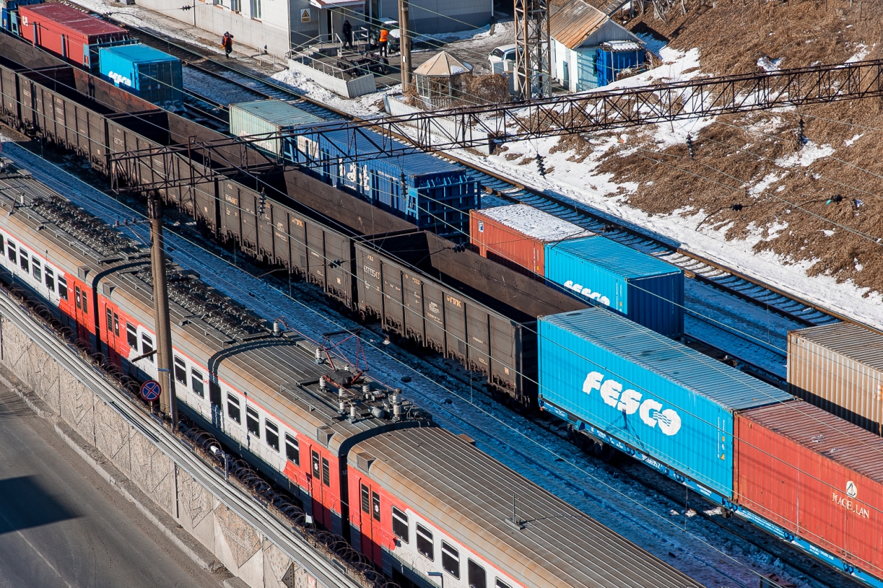жд пути, железная дорога, состав, контейнер, уголь Илья Аверьянов, ИА PrimaMedia
