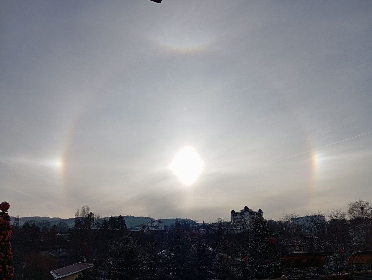 Гало появилось над Кисловодском Жительнца Кисловодска Виктория