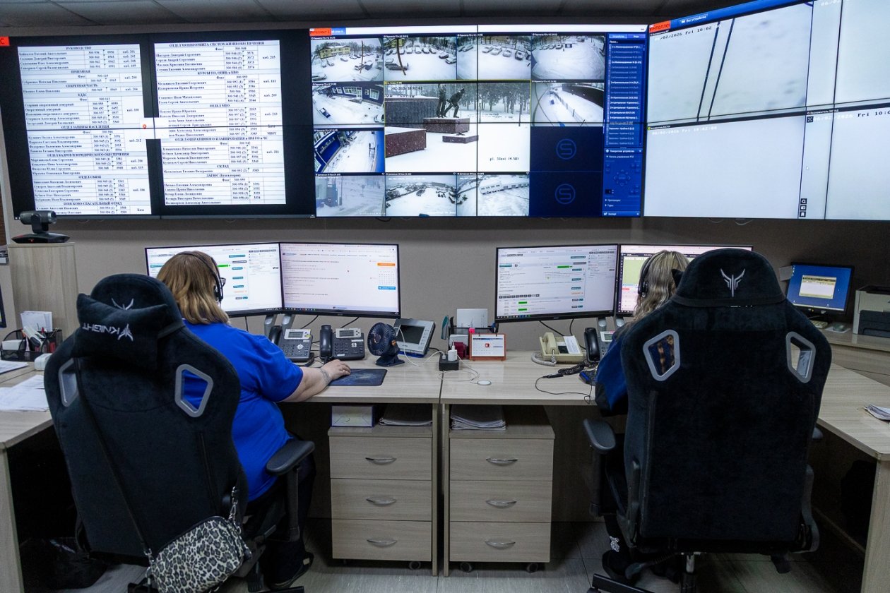 ЕДДС в Южно-Сахалинске пресс-служба администрации Южно-Сахалинска