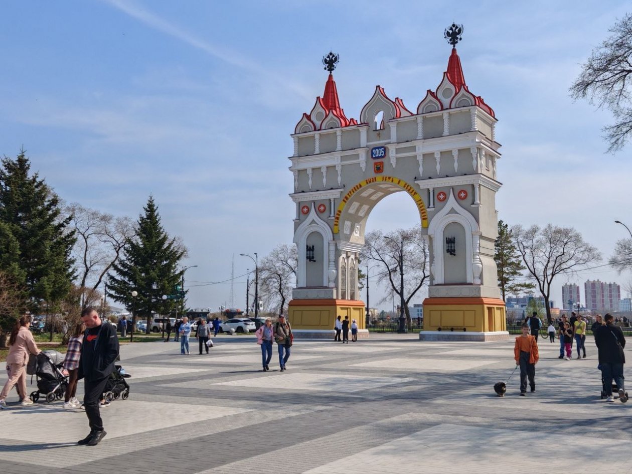 Туристы увидят Триумфальную арку и другие достопримечательности Благовещенска Юлия Ожегова, ИА PriamurMedia