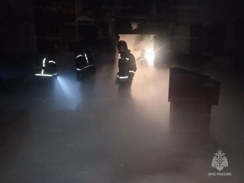 Тушение пожара пресс-службы ГУ МЧС по Забайкалью