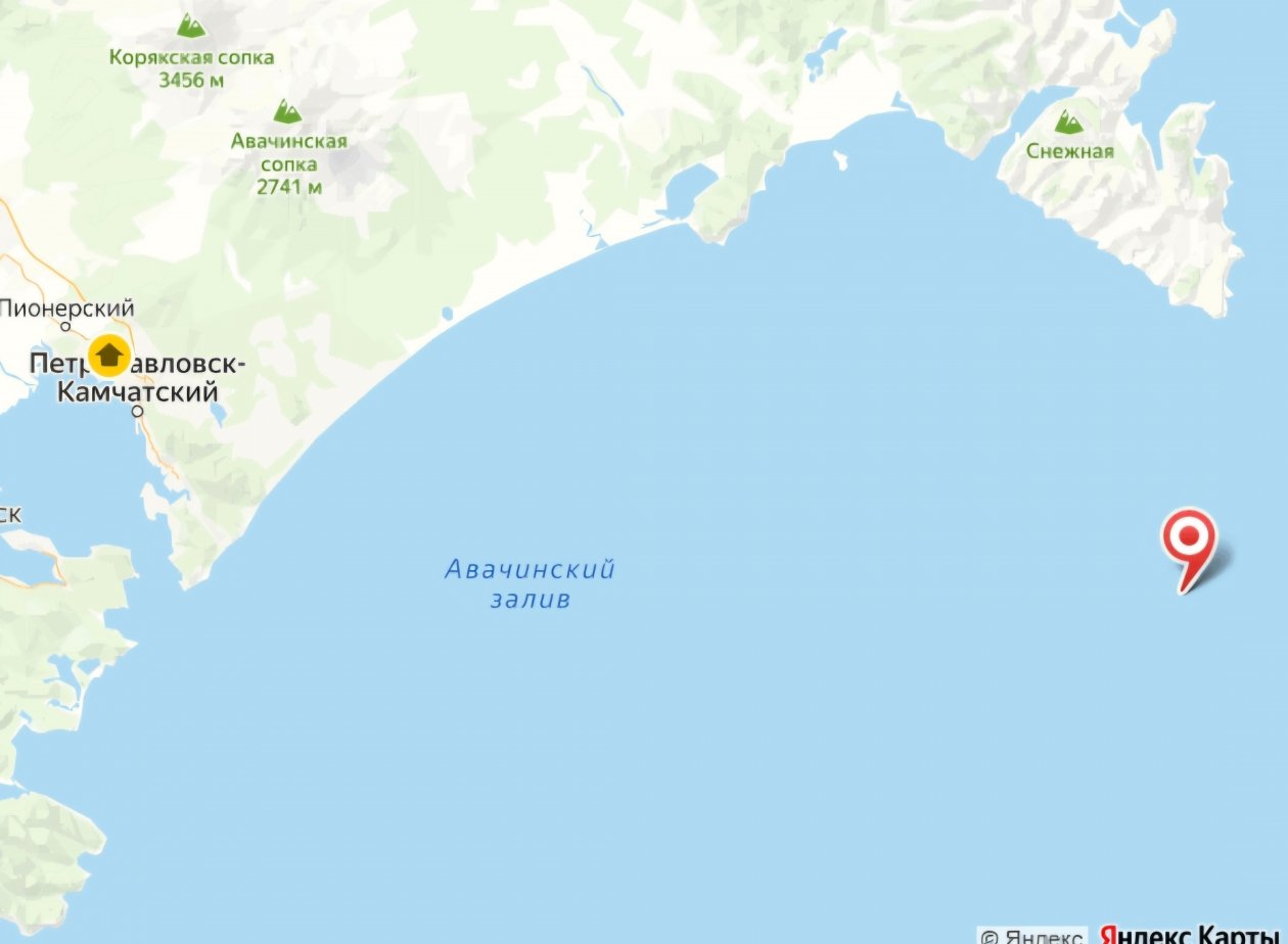 Карта сейсмособытия ФИЦ ЕГС РАН