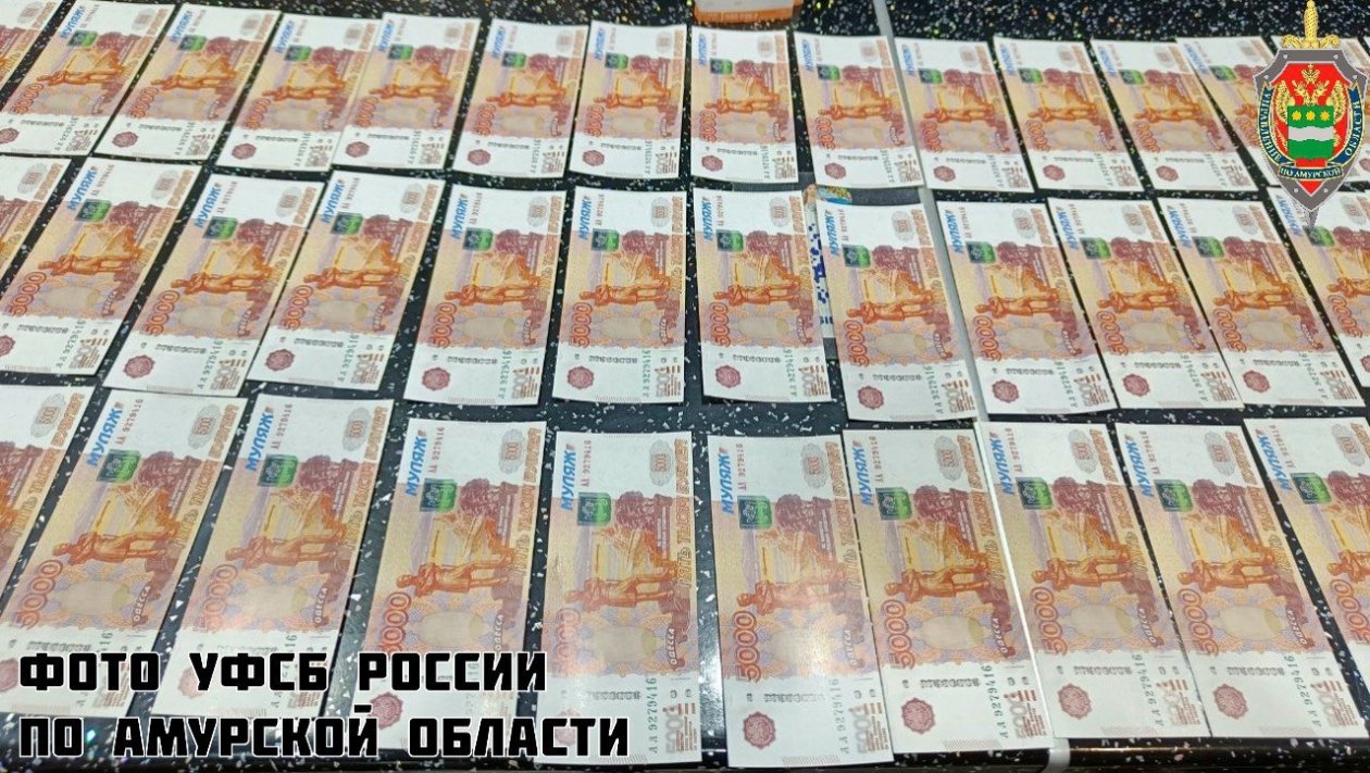 Амурчанку взяли при получении 980 тысяч рублей фальшивыми купюрами УФСБ России по Амурской области