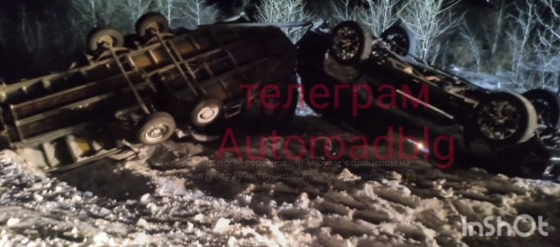 Toyota Land Cruiser разбился вместе с раллийной Subaru телеграм-канал &quotAutoroadblg&quot (18+)