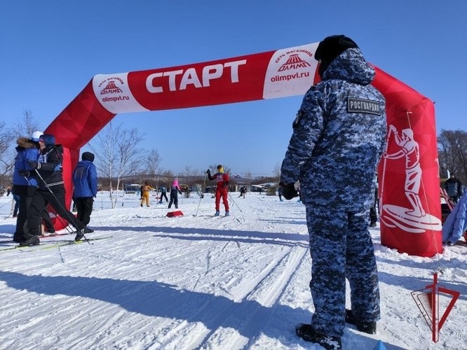 Росгвардеец на Лыжне России предоставлено пресс-службой Росгвардии