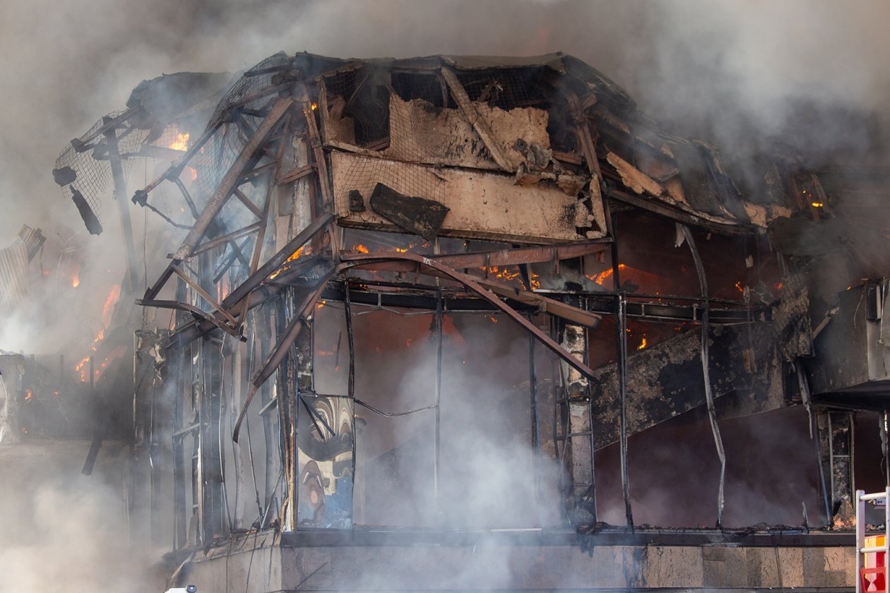 Здание театра после пожара ИА  AmurMedia