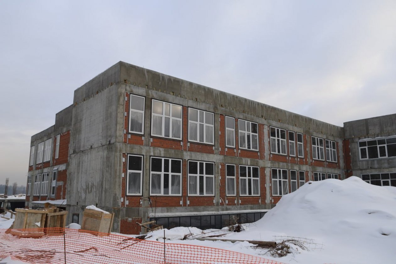 Строительная готовность школы в микрорайоне Союз Иркутска составляет порядка 25% Пресс-служба администрации Иркутска
