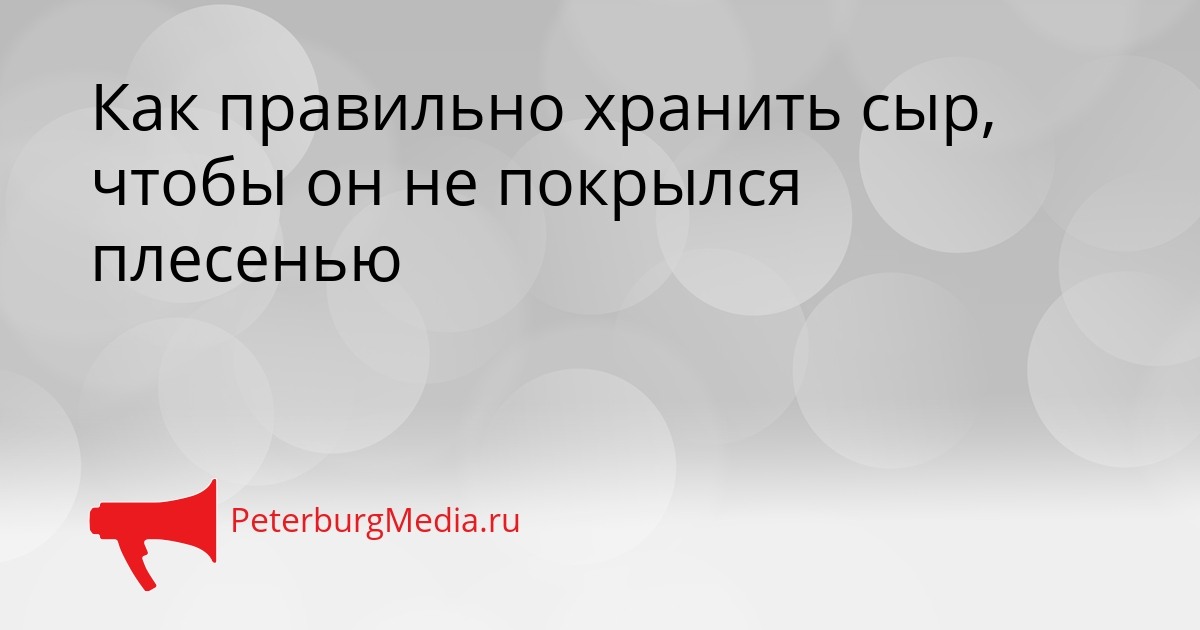 Как правильно хранить сыр, чтобы он не покрылся плесенью Сгенерировано