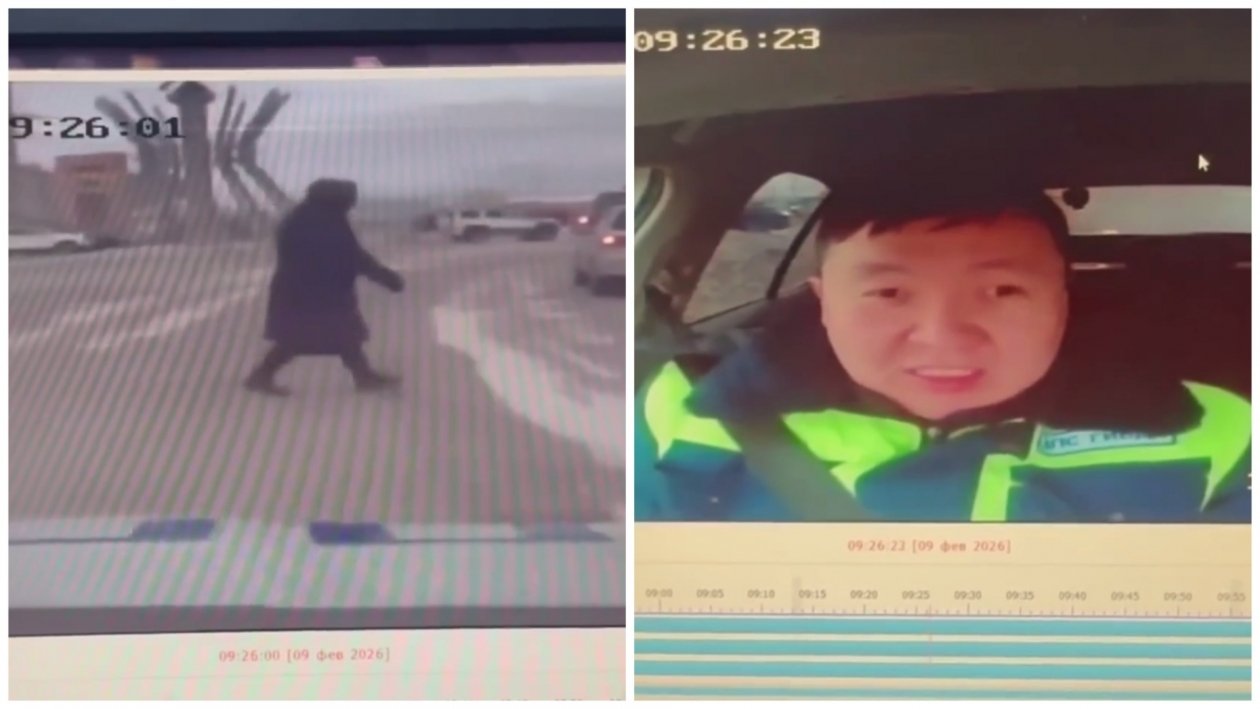 В Улан-Удэ ГАИ остановили поток, чтобы помочь пожилой женщине перейти дорогу ГИБДД по Бурятии