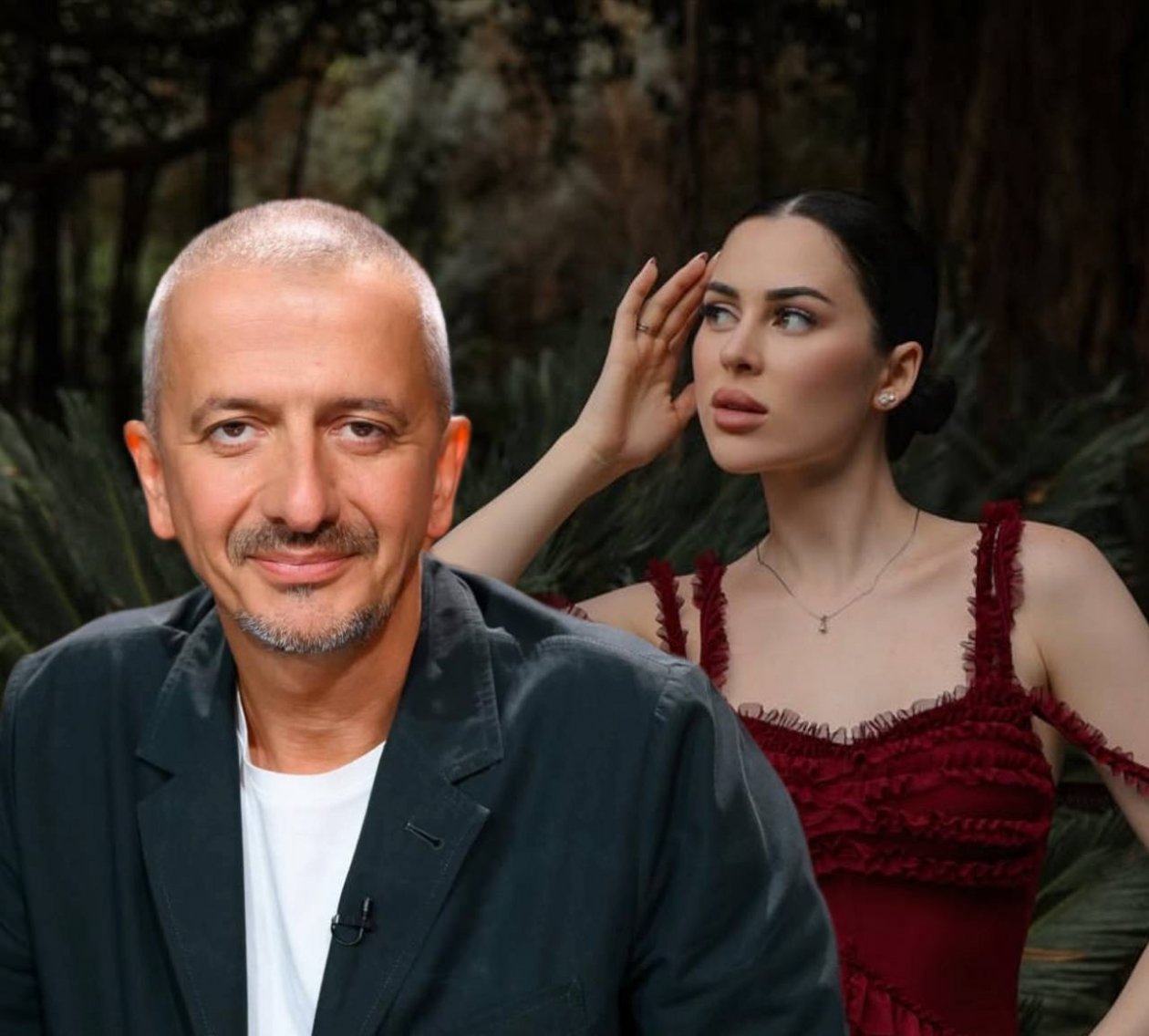 Константин Богомолов и Юлия Пушман коллаж сгенерирован PrimaDonna.media на основе соцсетей знаменитостей